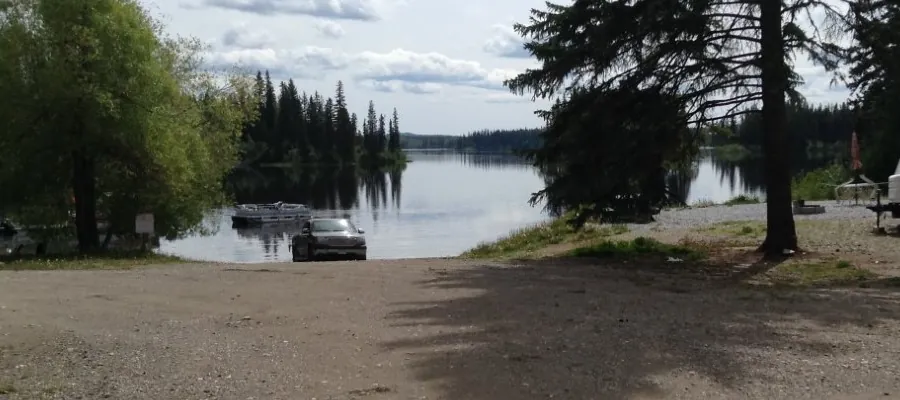Boat launch looking down Bednesti Lake